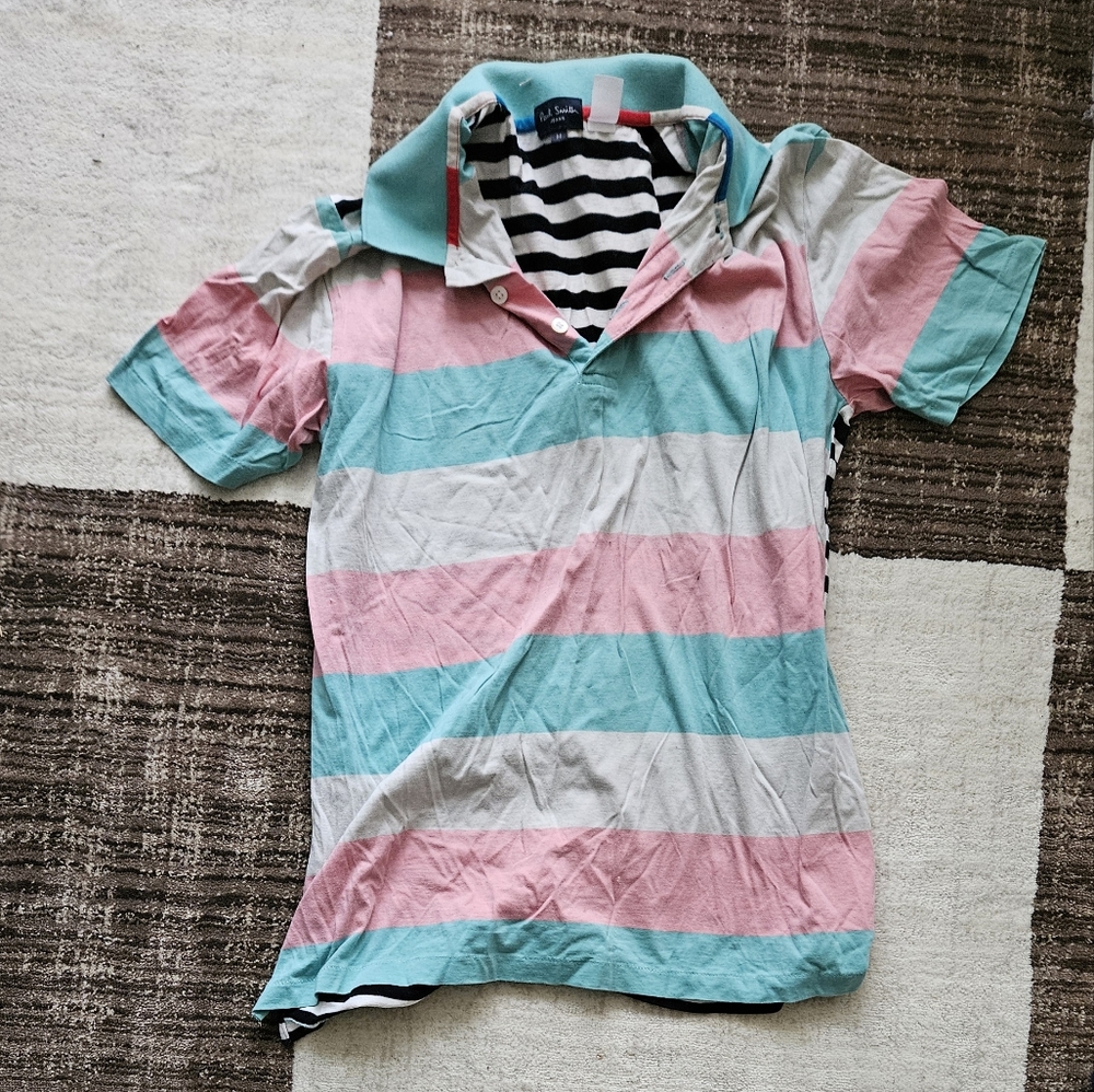 Mens Paul Smith Striped Polo Shirt